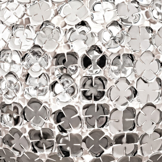 Silver Flower Pendant Light