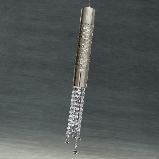 Silver Crystal Single Pendant Chandelier Silver Crystal Single Pendant Chandelier