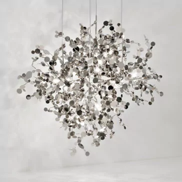 Silver Italian Designer Pendant Light Silver Italian Designer Pendant Light
