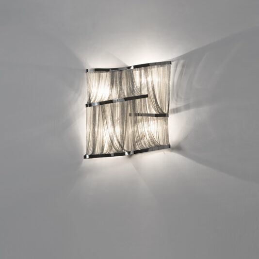 Luxury Silver Chain Wall Light Luxury Silver Wall Light