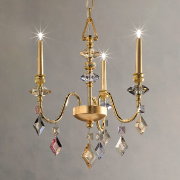 Small Candle Style Gold Plated Chandelier Small Candle Style Gold Plated Chandelier