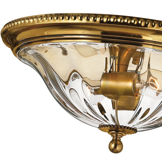 Classic Small Solid Brass Flush Ceiling Light Small New England Solid Brass Flush Ceiling Light