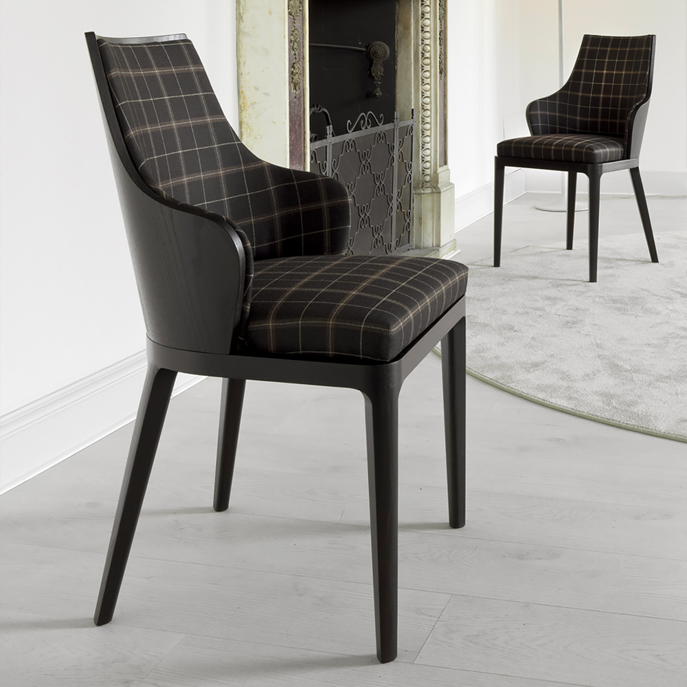 Stylish High End Upholstered Italian Chair