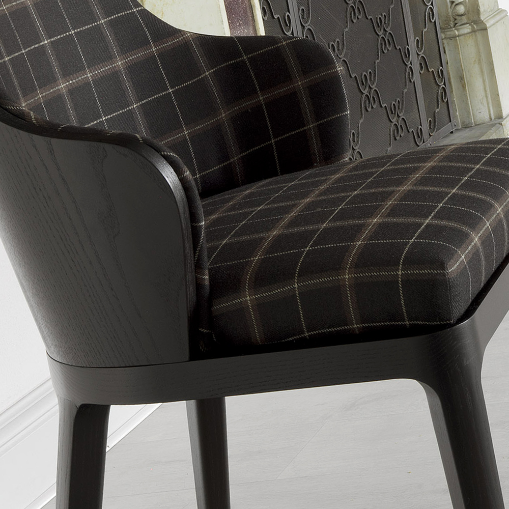 Stylish High End Upholstered Italian Chair