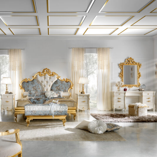 Sumptuous Gold Leaf Rococo Upholstered Bench