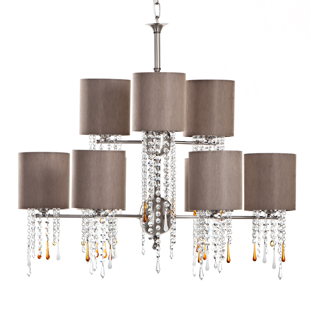 Crystal Tiered Chandelier