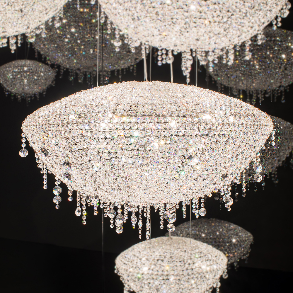 Top Dressed Contemporary Crystal Chandelier