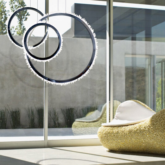 Unique Contemporary Swarovski Crystal Chandelier