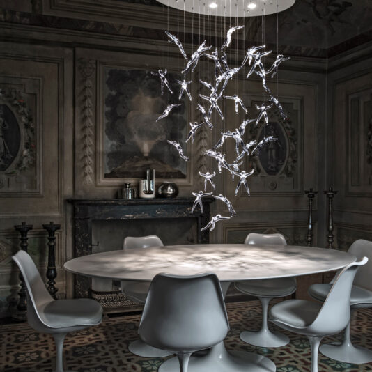 Crystal Glass Italian Designer Pendant Light Lead Crystal Designer Pendant Light