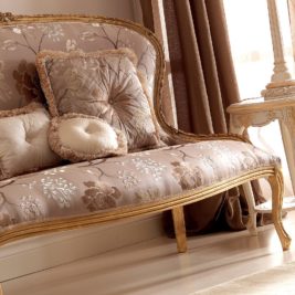 Venetian Style Gold Italian 2 Seater Sofa