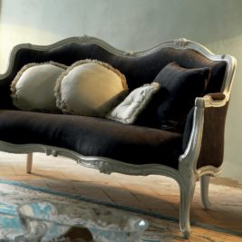 Venetian Style Ivory Italian 2 Seater Sofa