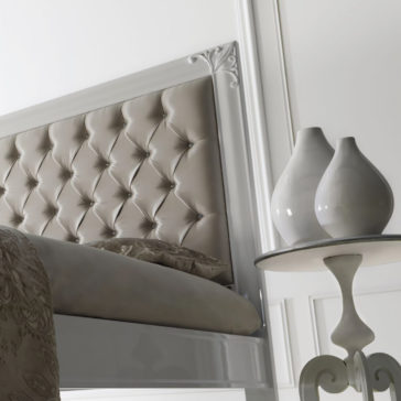 White Lacquered Bed White Lacquered Bed