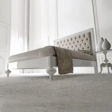 White Lacquered Bed White Lacquered Bed