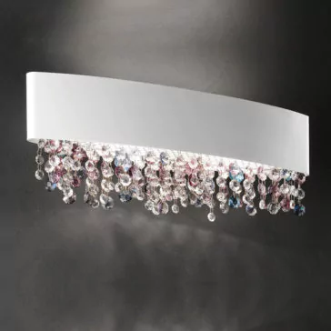 Oval Matt White Chandelier Style Wall Light Oval Matt White Chandelier Style Wall Light