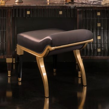 Art Deco Ebony Dressing Table And Seat Art Deco Ebony Dressing Table And Seat
