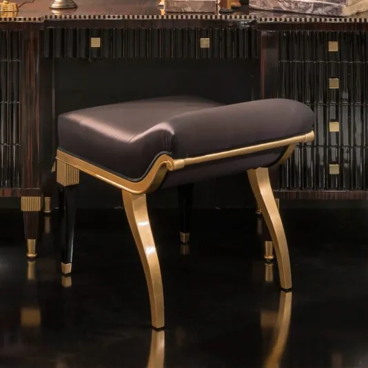 Art Deco Ebony Dressing Table And Seat Art Deco Ebony Dressing Table And Seat