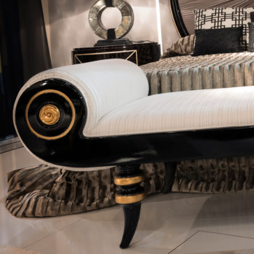 Black And Gold Neoclassical Bench Black And Gold Neo Classical Bench