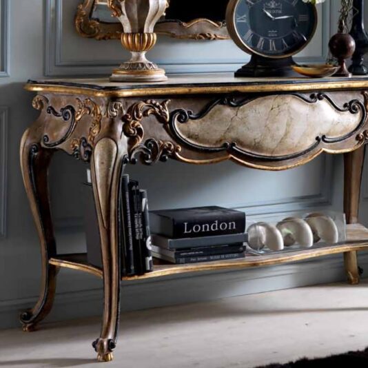 Classic Italian Antique Gold Console Table