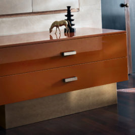 Contemporary Designer Italian Lacquered Chest Of Drawers