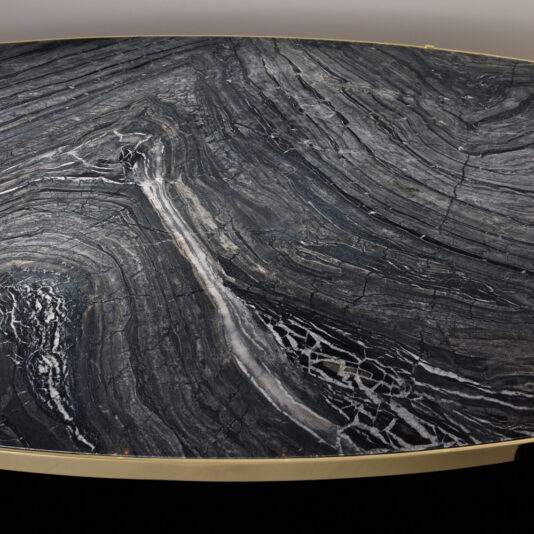 Contemporary Italian Designer Marble Oval Dining Table Contemporary Italian Designer Marble Oval Dining Table