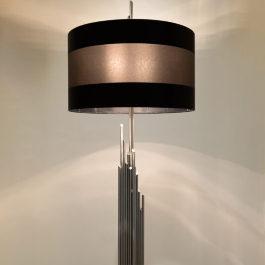 Contemporary Italian Silver Floor Lamp Contemporary Italian Silver Floor Lamp