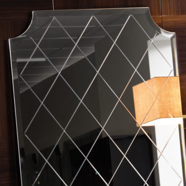 Contemporary Large Floor Standing Engraved Mirror Contemporary Large Floor Standing Engraved Mirror