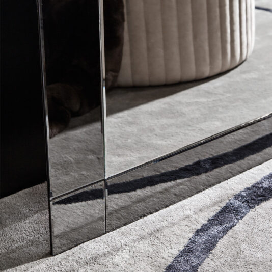 Contemporary Large Floor Standing Venetian Smoked Glass Mirror