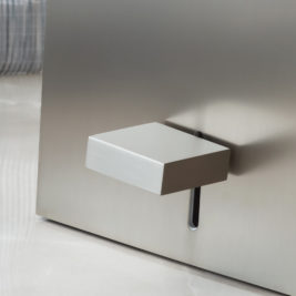 Contemporary Silver Bathroom Pedal Bin