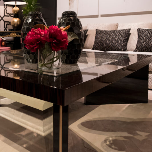 Contemporary Square Ebony Coffee Table Contemporary Square Ebony Coffee Table