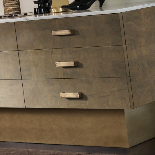 Designer Italian Veneered Modern Chest Of Drawers With Marble Top Designer Italian Veneered Modern Chest Of Drawers With Marble Top