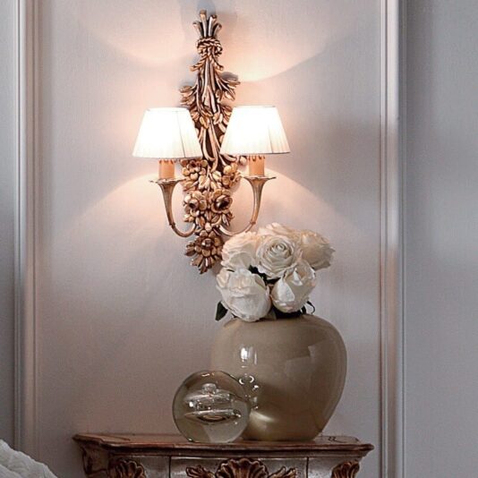 Rococo Upside Down Bouquet Wall light