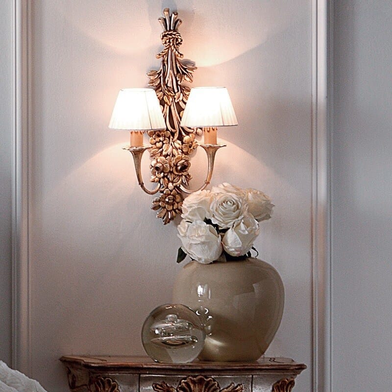 Designer Rococo Bouquet Wall Light