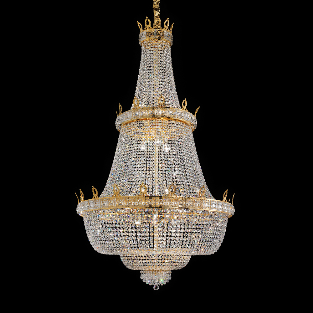 Large Empire Style Crystal Chandelier