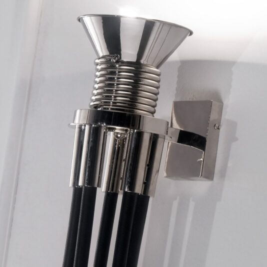 Exclusive Contemporary Black Rubber Wall Light