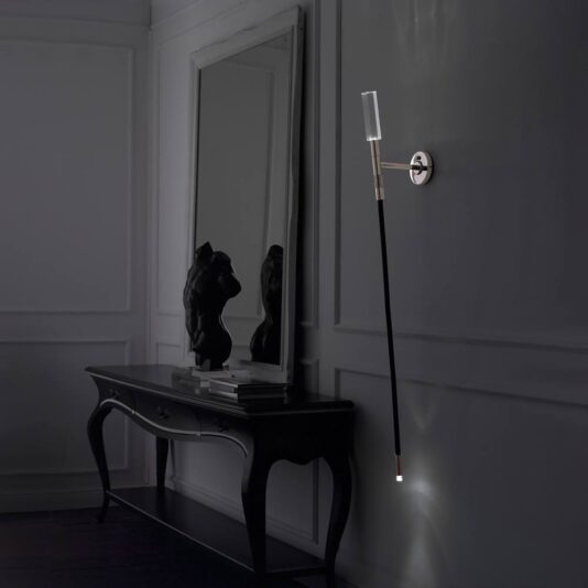Exclusive Contemporary Single Black Rubber Wall Light