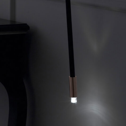 Exclusive Contemporary Single Black Rubber Wall Light