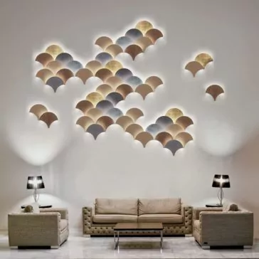 Exclusive Contemporary Wall Light Installation