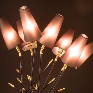 Exclusive Italian Bronze Lacquered Floor Lamp Exclusive Italian Bronze Lacquered Floor Lamp