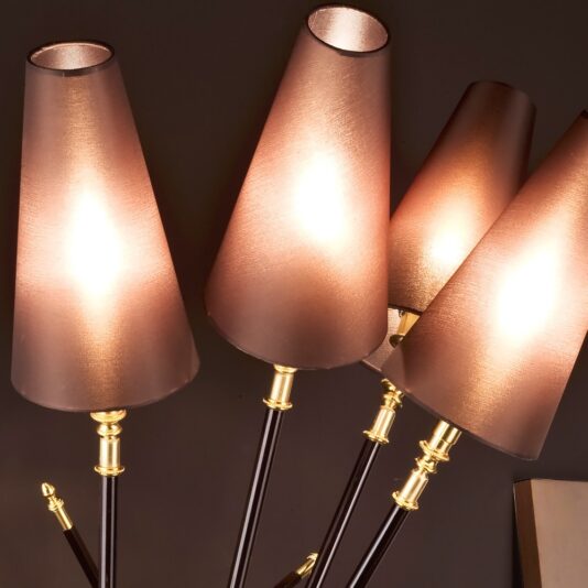 Exclusive Italian Bronze Lacquered Wall Lamp Exclusive Italian Bronze Lacquered Wall Lamp
