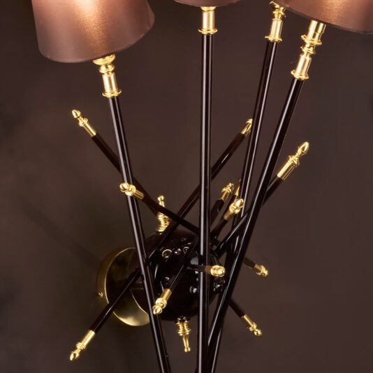 Exclusive Italian Bronze Lacquered Wall Lamp Exclusive Italian Bronze Lacquered Wall Lamp