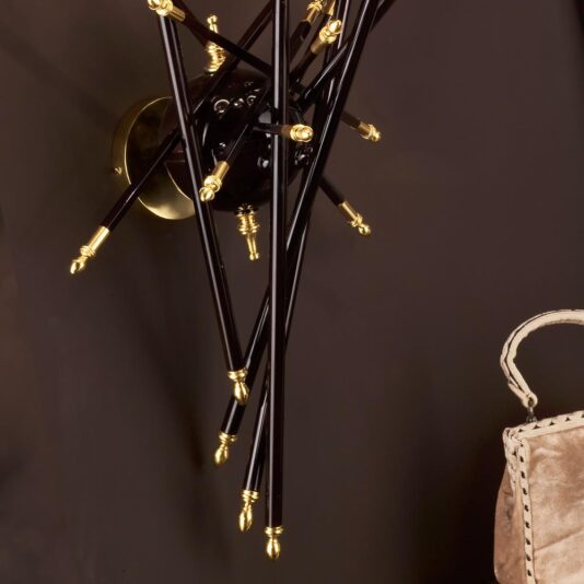 Exclusive Italian Bronze Lacquered Wall Lamp Exclusive Italian Bronze Lacquered Wall Lamp