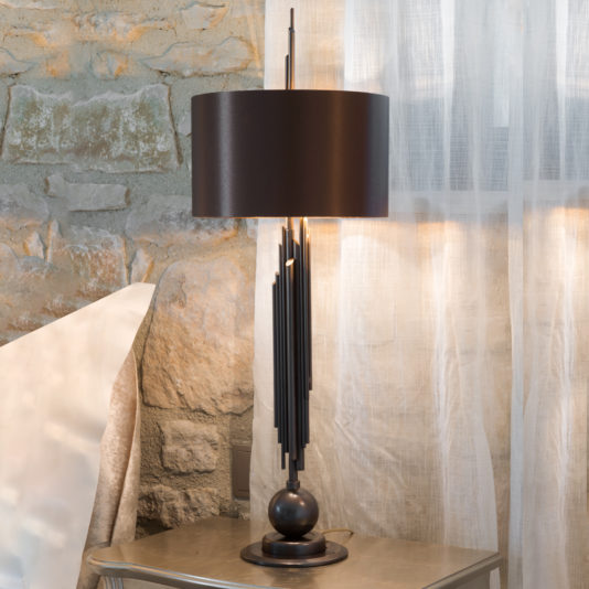 Exclusive Italian Brown And Gold Table Lamp