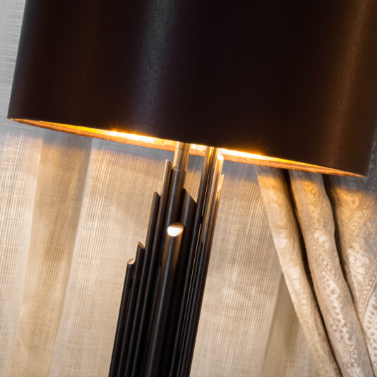 Exclusive Italian Brown And Gold Table Lamp