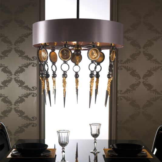 Exclusive Italian Pewter Chandelier Exclusive Italian Pewter Chandelier