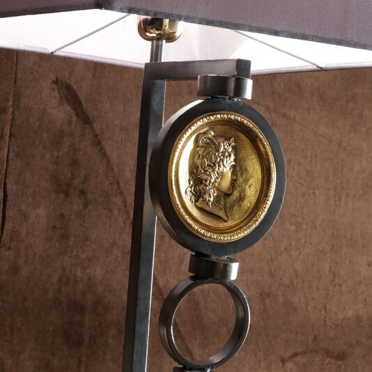 Exclusive Italian Pewter Table Lamp