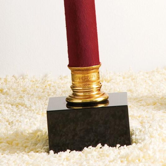 Exclusive Italian Red Hide Table Lamp Exclusive Italian Red Hide Table Lamp