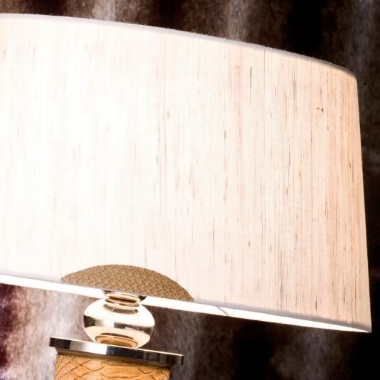 Exclusive Italian Snakeskin Table Lamp