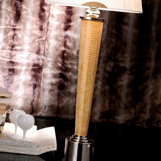 Exclusive Italian Snakeskin Table Lamp
