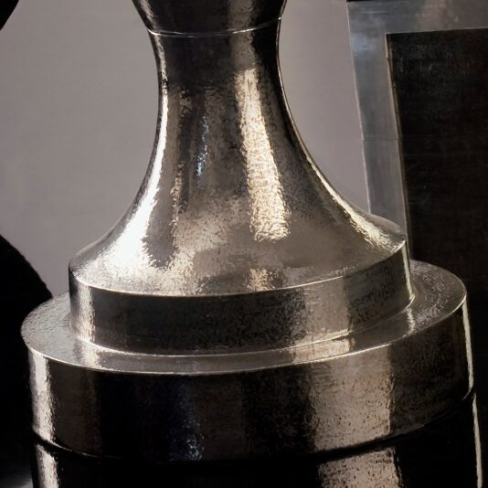 Exclusive Large Platinum Plated Majolica Vase