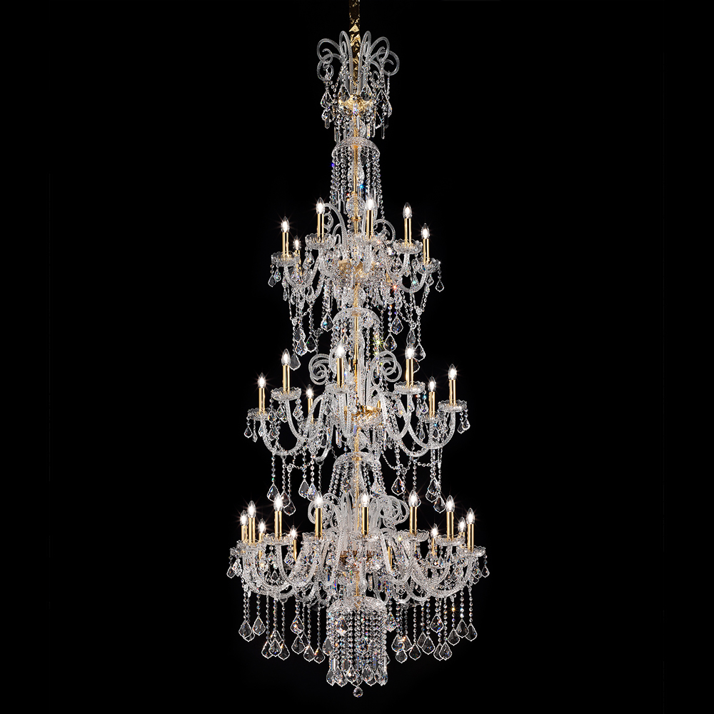 Extra Large Traditional Crystal Stairwell Chandelier